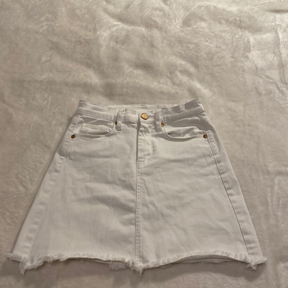 BlankNYC White denim mini skirt
